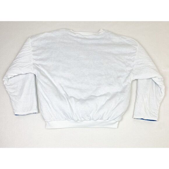 Vintage Reversible Sweatshirt Ski Snow Skiing Sports Cartoon Art  All Over Print - Picture 3 of 9